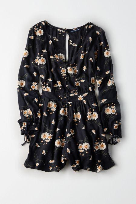American Eagle Outfitters Ae Corset-back Romper