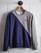 Tailgate Men's Michigan Diagonal Colorblock Sweatshirt