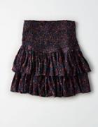 American Eagle Outfitters Ae Smocked Waist Ruffle Skirt