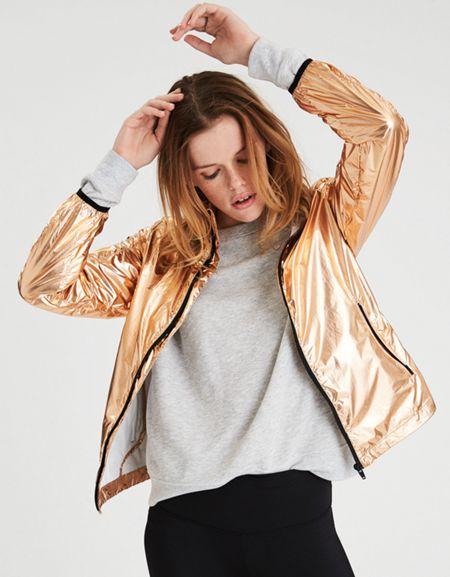American Eagle Outfitters Ae Metallic Windbreaker