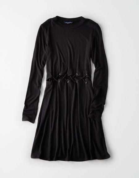 American Eagle Outfitters Ae Soft & Sexy Cutout-waist Dress