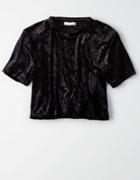 American Eagle Outfitters Don't Ask Why Velvet T-shirt