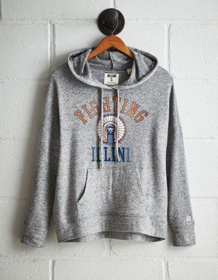 Tailgate Women's Illinois Plush Hoodie