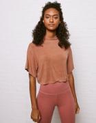 American Eagle Outfitters Dont Ask Why Mock Neck Dolman T-shirt