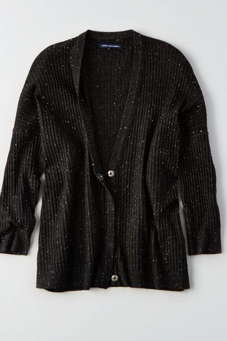 American Eagle Outfitters Ae Ribbed Snap Button Cardigan