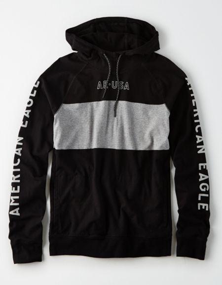 American Eagle Outfitters Ae Reflective Graphic Hoodie T-shirt