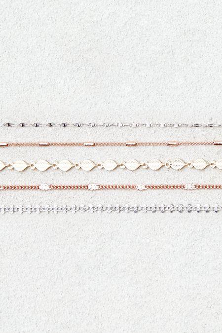 American Eagle Outfitters Ae Chain Choker 5-pack