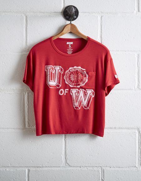 Tailgate Women's Wisconsin Pocket T-shirt