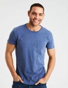 American Eagle Outfitters Ae Curved Hem Pocket T-shirt