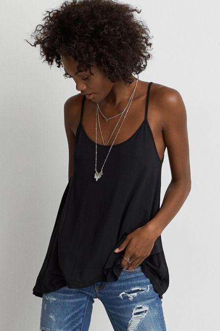 American Eagle Outfitters Ae Cross Hem Tank