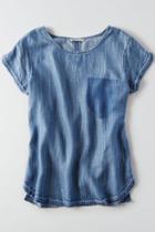 American Eagle Outfitters Ae Denim Pullover Top