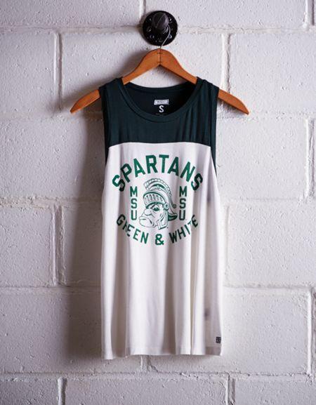 Tailgate Women's Michigan State Colorblock Tank