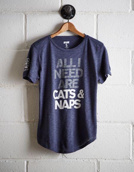 Tailgate Women's Cats & Naps T-shirt