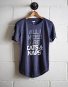Tailgate Women's Cats & Naps T-shirt