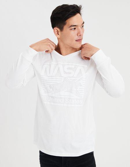 American Eagle Outfitters Ae Nasa Long Sleeve Graphic Tee