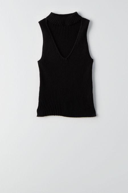 American Eagle Outfitters Don't Ask Why Choker Sweater Tank