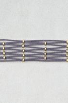 American Eagle Outfitters Ae Wide Gray Woven Choker