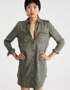 American Eagle Outfitters Ae Twill Shirt Dress