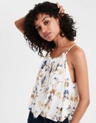 American Eagle Outfitters Ae Floral Swing Tank Top