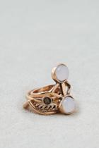 American Eagle Outfitters Ae Double Opal Stone Rings