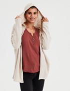 American Eagle Outfitters Ae Plush Waffle Cardigan Sweater