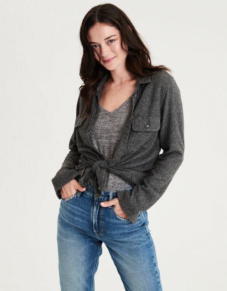 American Eagle Outfitters Ae Ahhmazingly Soft Shirt Jacket