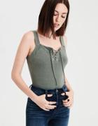 American Eagle Outfitters Ae Lace Up Bodysuit
