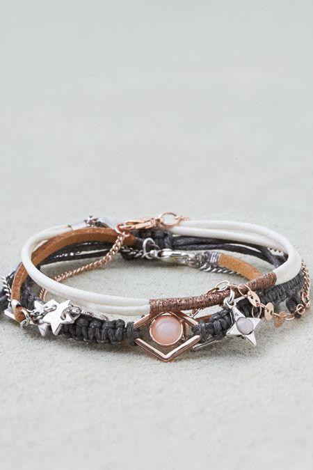 American Eagle Outfitters Ae Blush And Gray Arm Party