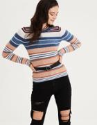 American Eagle Outfitters Ae Ribbed Crew Neck Bodycon Pullover Sweater