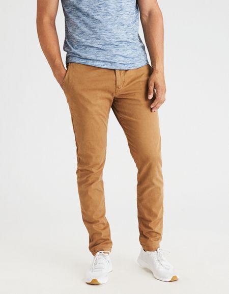 American Eagle Outfitters Ae Extreme Flex Skinny Khaki Pant