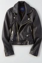 American Eagle Outfitters Ae Faux-leather Moto Jacket