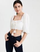 American Eagle Outfitters Ae Crochet Crop Top