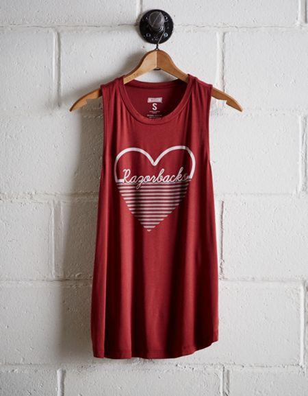 Tailgate Women's Arkansas Heart Tank