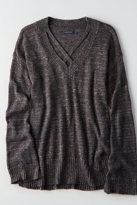 American Eagle Outfitters Ae Strappy V-neck Sweater