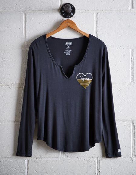 Tailgate Women's Missouri Split Neck T-shirt
