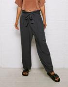 American Eagle Outfitters Don?t Ask Why Button Front Tie Waist Pants