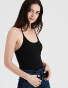 American Eagle Outfitters Ae Ribbed Lace Up Back Bodysuit