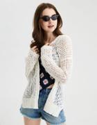 American Eagle Outfitters Ae Crochet Mesh Cardigan