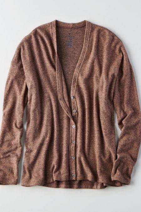 American Eagle Outfitters Ae Soft & Sexy Plush Boyfriend Cardigan