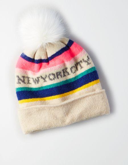 American Eagle Outfitters Ae Nyc Stripe Beanie