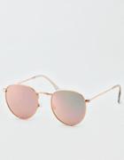 American Eagle Outfitters Ae Rose Gold Classic Sunglasses