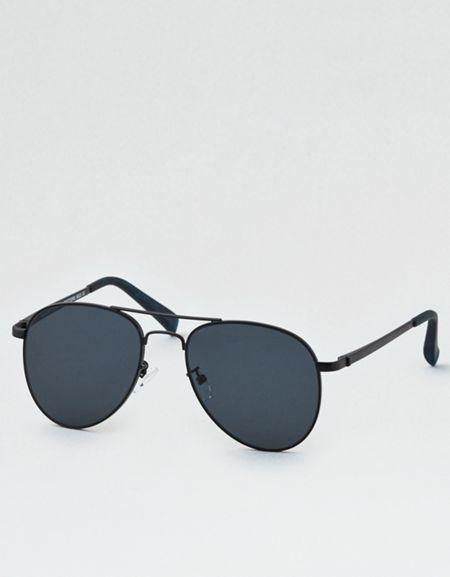 American Eagle Outfitters Black Pilot Sunglasses