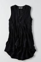American Eagle Outfitters Ae Button Front Tunic Top