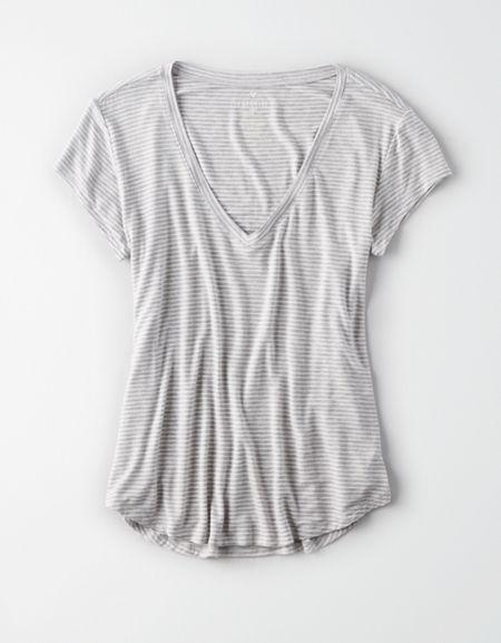 American Eagle Outfitters Ae Soft & Sexy Striped Tee