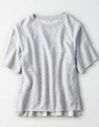 American Eagle Outfitters Ae Oversized Raw Edge Sweatshirt