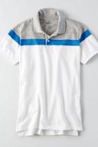 American Eagle Outfitters Ae Stripe Pique Polo