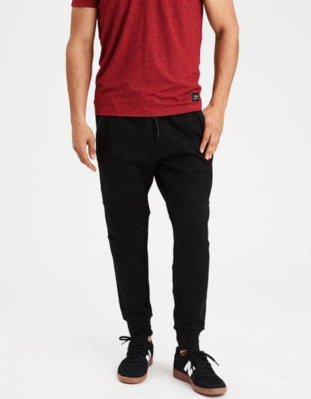 American Eagle Outfitters Ae Mixed Fabric Jogger