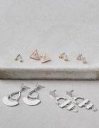 American Eagle Outfitters Ae Silver Geo Earrings