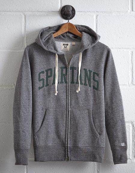 Tailgate Men's Michigan State Zip Hoodie
