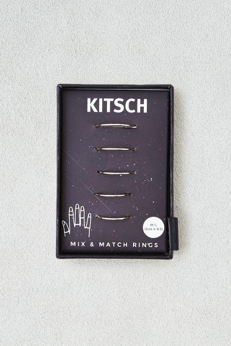 American Eagle Outfitters Kitsch Five-piece Ring Set